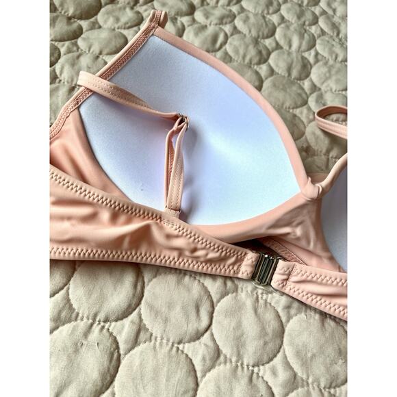 NWT Suuksess sz L Bikini Top Pushup Padded Blue Pink Swimsuit Top - Picture 6 of 9